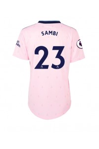 Arsenal Albert Sambi Lokonga #23 Fotballdrakt Tredje Klær Dame 2022-23 Korte ermer